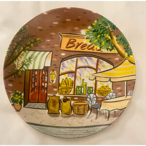 Avon Collectors Plate French Market Collection Bread Shop 6" Decorative Plate